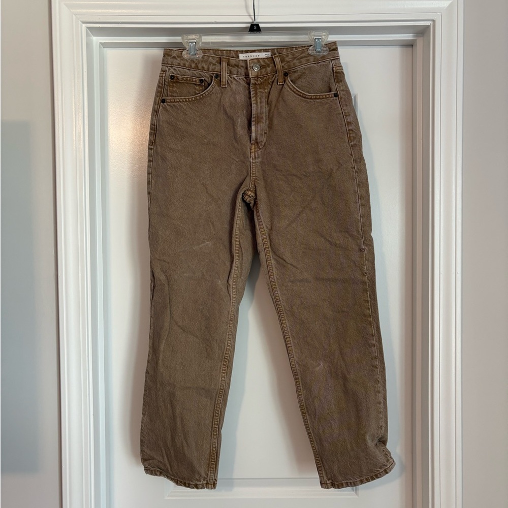 Topshop Tan Women pants/denim jeans